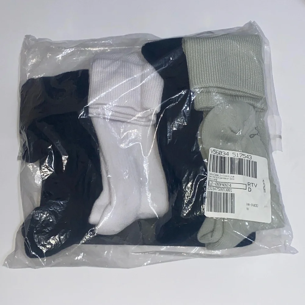 Tommie Copper Men’s 4 Pack Wide Over The Calf  Compression Socks Size L